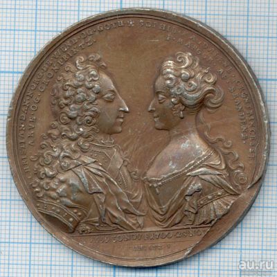 Лот: 13859836. Фото: 1. Швеция Медаль Бракосочетание кронпринца... Памятные медали