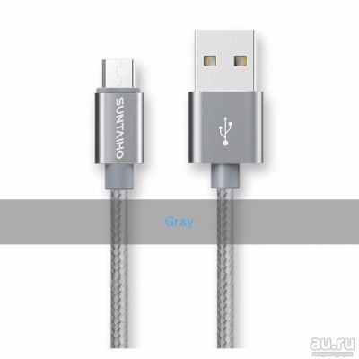 Лот: 14295501. Фото: 1. Suntaiho Micro USB 2.0 2.1A (2100mA... Дата-кабели, переходники