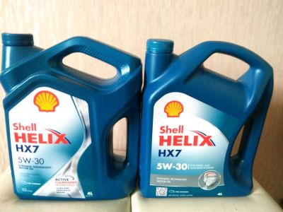 Лот: 11758465. Фото: 1. Масло Shell Helix HX-7 5W-30 4л... Масла, жидкости