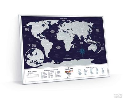 Лот: 15604161. Фото: 1. Скретч Карта Мира Travel Map Holiday... Сувенирные наборы