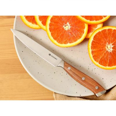 Лот: 25735449. Фото: 1. Нож кухонный Daniks, Wood, универсальный... Столовые приборы, ножи