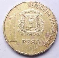 Лот: 197871. Фото: 1. Доминиканская республика. 1 песо... Америка