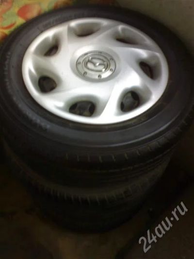 Лот: 327917. Фото: 1. Покрышки с дисками для MAZDA PREMACY... Шины