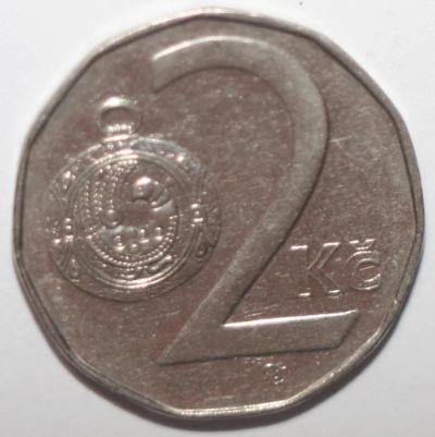 Лот: 8926715. Фото: 1. 2 кроны 1994 год. Чехия. Европа