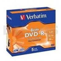 Лот: 4882667. Фото: 1. Verbatim DVD-R 8cm 1.4 Gb 4x Slim... CD, DVD, BluRay