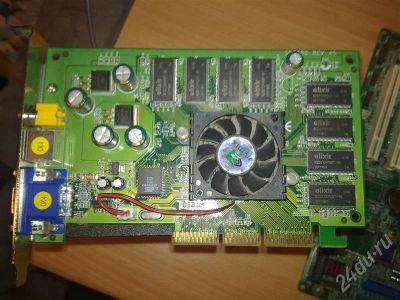 Лот: 534699. Фото: 1. AGP GF 4 MX440-8x 128mb DDR +TV. Видеокарты