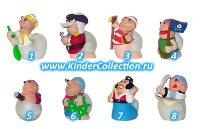 Лот: 611687. Фото: 1. Киндер. Улитки пираты 1. Игрушки