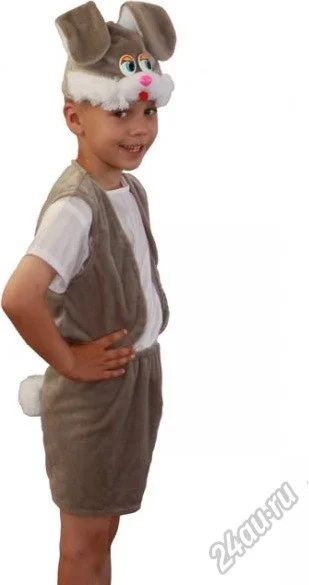 Лот: 6507081. Фото: 1. Костюм зайки зайчика 4-6 лет. Детские карнавальные, праздничные костюмы