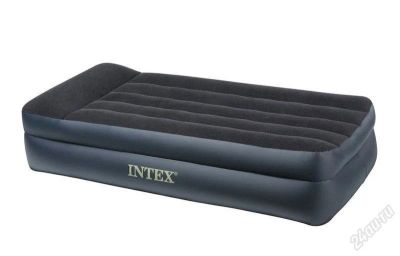 Лот: 1147499. Фото: 1. Надувная кровать INTEX 66706 синий1. Туристическая, походная мебель