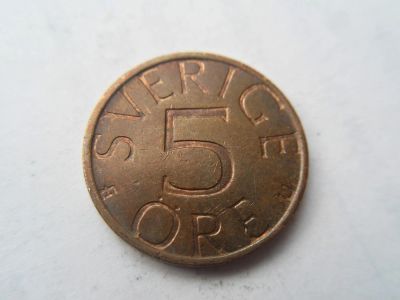 Лот: 5379986. Фото: 1. Швеция 5 эре 1977. Европа