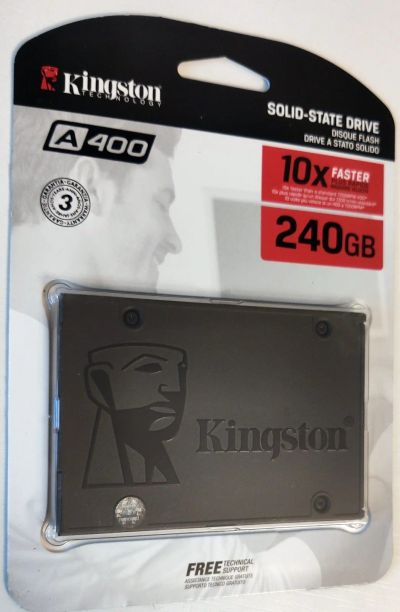 Лот: 15864395. Фото: 1. SSD 240Gb Kingston A400 SA400S37. SSD-накопители