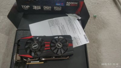 Лот: 13250462. Фото: 1. asus r9 280x. Видеокарты