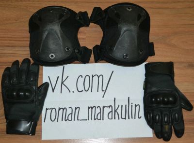 Лот: 5166839. Фото: 1. тактические перчатки + наколенники... Пейнтбол, страйкбол