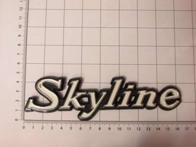 Лот: 10038535. Фото: 1. Эмблема шильдик Skyline на багажник... Детали тюнинга