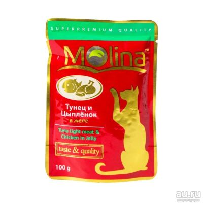 Лот: 10399191. Фото: 1. Корм Molina Для Кошек Тунец И... Корма