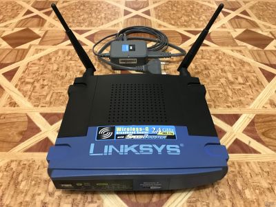 Лот: 18062198. Фото: 1. Роутер Cisco Linksys WRT54GS. Маршрутизаторы (роутеры)