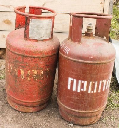 Лот: 5574567. Фото: 1. Газовые Баллоны 2шт. Баллоны, газ в баллонах