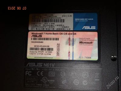 Лот: 2834870. Фото: 1. ноутбук ASUS N61V. Ноутбуки