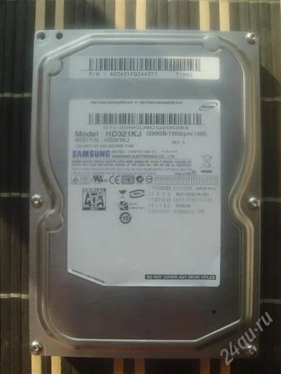 Лот: 1014221. Фото: 1. Жесткий диск HDD Samsung HD321KJ... Жёсткие диски (HDD)