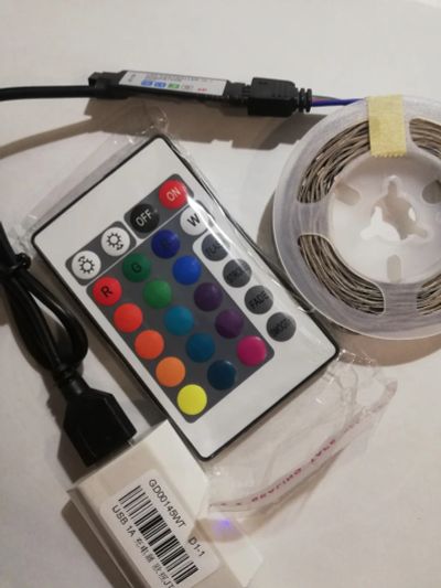 Лот: 16956250. Фото: 1. Лента светодиодная цветная RGB... Светодиодная подсветка