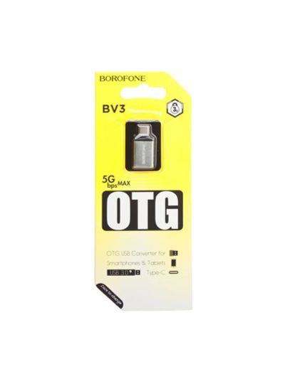 Лот: 22147867. Фото: 1. Переходник BOROFONE OTG Type-C... Дата-кабели, переходники
