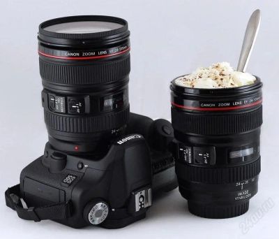 Лот: 915978. Фото: 1. Кружка-объектив 24-105mm с крышкой. Сувенирные мелочи