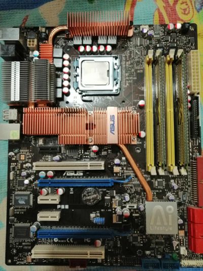 Лот: 24633218. Фото: 1. Комплект lga 775 asus p5e\e8400... Комплекты запчастей