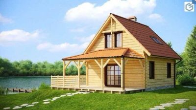 Лот: 10508094. Фото: 1. Z57 Проект небольшого дома с мансардой... Проекты, чертежи