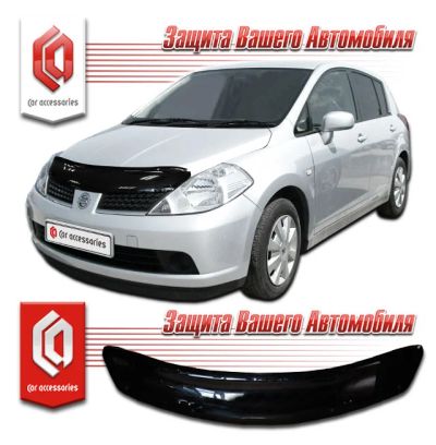 Лот: 4831337. Фото: 1. Дефлектор капота (чёрный) Nissan... Детали тюнинга