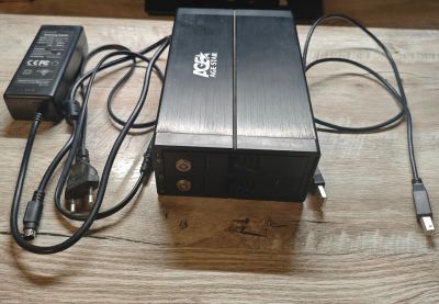Лот: 24986230. Фото: 1. Внешний бокс для двух 3,5 HDD... Внешние жесткие диски