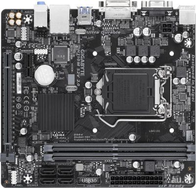 Лот: 17846755. Фото: 1. Gigabyte H310M S2V 2.0 H310M S2V... Материнские платы