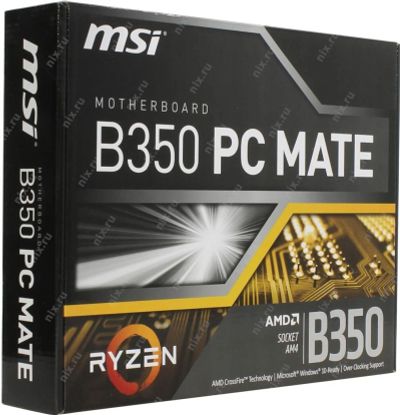 Лот: 10428346. Фото: 1. Материнская плата: MSI B350 PC... Материнские платы