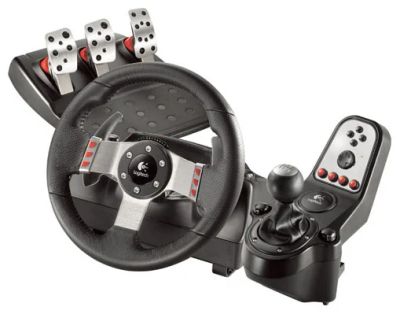 Лот: 4852905. Фото: 1. Logitech G27 Racing + стол для... Рули, джойстики