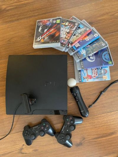 Лот: 17877898. Фото: 1. Play station 3 slim 320 Gb. Аксессуары для игровых приставок, консолей, геймпады