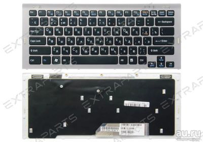 Лот: 15963474. Фото: 1. Клавиатура SONY VGN-SR (RU) серебро... Клавиатуры для ноутбуков