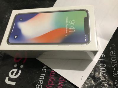 Лот: 12203511. Фото: 1. iphone x 64gb silver a1901. Смартфоны
