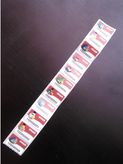 Лот: 3029197. Фото: 1. 11 наклеек Angry Birds. Игрушки