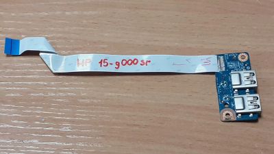 Лот: 20215363. Фото: 1. Плата с разъемами USB на шлейфе... Шлейфы, кабели, переходники