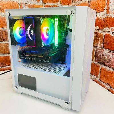 Лот: 25321813. Фото: 1. Игровой компьютер R5-8400f 4060. Шлейфы, кабели, переходники