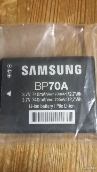 Лот: 8844956. Фото: 1. Аккумулятор Samsung BP-70A 740mA... Аккумуляторы, зарядные