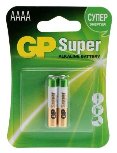 Лот: 22380432. Фото: 1. Батарейка AAAA(LR61) GP Super... Батарейки, аккумуляторы, элементы питания