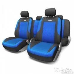 Лот: 14471411. Фото: 1. EVO-1105 BK/BL (M) Авточехлы классические... Чехлы, коврики, оплетки руля