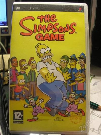 Лот: 893151. Фото: 1. psp игра диск The Simpson Game. Игры для консолей