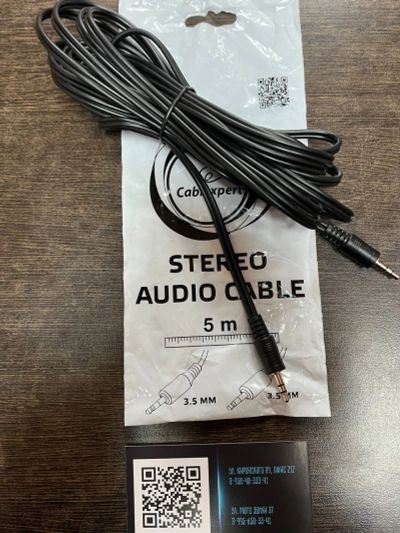 Лот: 18957457. Фото: 1. AUX Stereo Audio Cable 3,5 мм... Шнуры, кабели, разъёмы