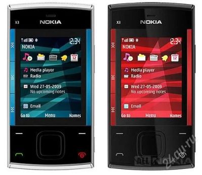 Лот: 2578677. Фото: 1. Nokia X3. Кнопочные мобильные телефоны
