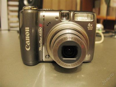 Лот: 2125263. Фото: 1. canon power shot a590 is (новый... Цифровые компактные