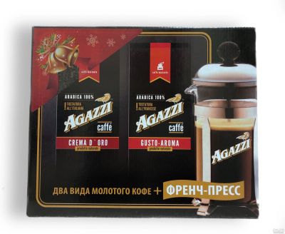 Лот: 12733621. Фото: 1. Подарочный набор кофе Agazzi. Чай, кофе, какао
