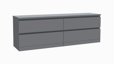 Лот: 25586594. Фото: 1. Тумба 4 ящика Tokko, цвет Серый. Тумбы