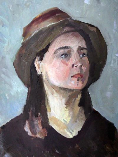 Лот: 3594430. Фото: 1. Картина Маслом "Портрет женщины... Картины, рисунки