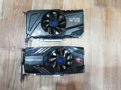 Лот: 12533038. Фото: 1. Radeon hd7770+Radeon HD 6850. Видеокарты